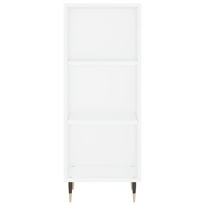 Highboard White 34.5x34x180 cm Engineered Wood