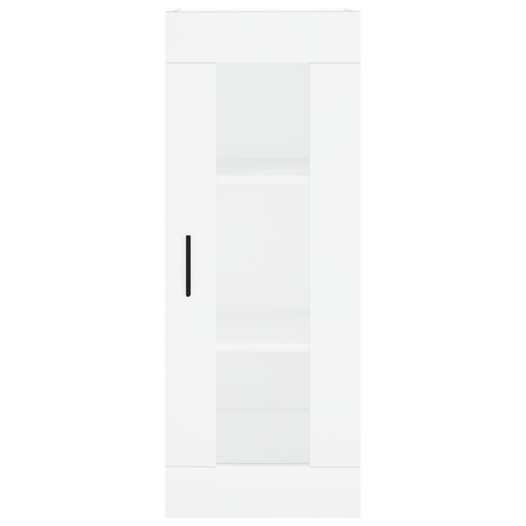 Highboard White 34.5x34x180 cm Engineered Wood