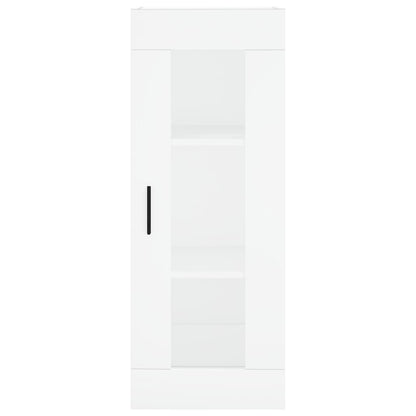 Highboard White 34.5x34x180 cm Engineered Wood