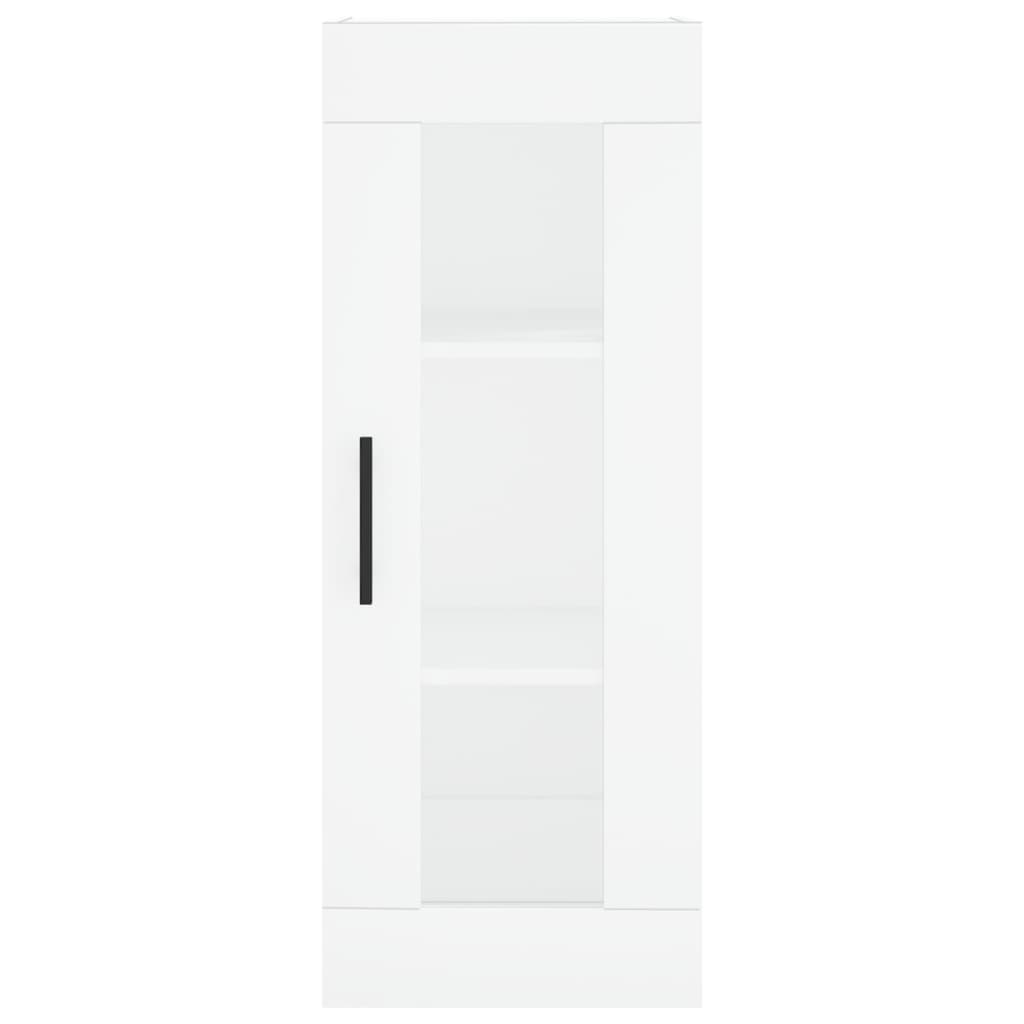 Highboard White 34.5x34x180 cm Engineered Wood