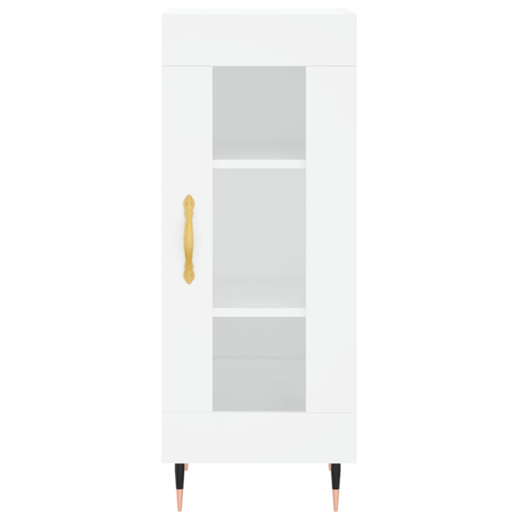 Highboard White 34.5x34x180 cm Engineered Wood