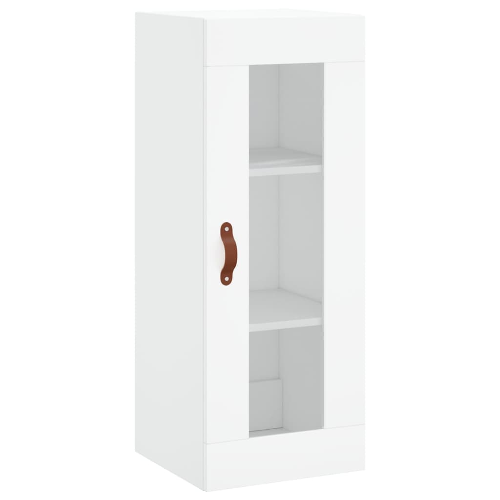 Highboard White 34.5x34x180 cm Engineered Wood