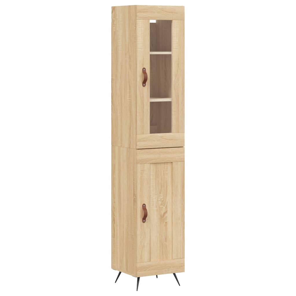 Highboard Sonoma Oak 34.5x34x180 cm Engineered Wood