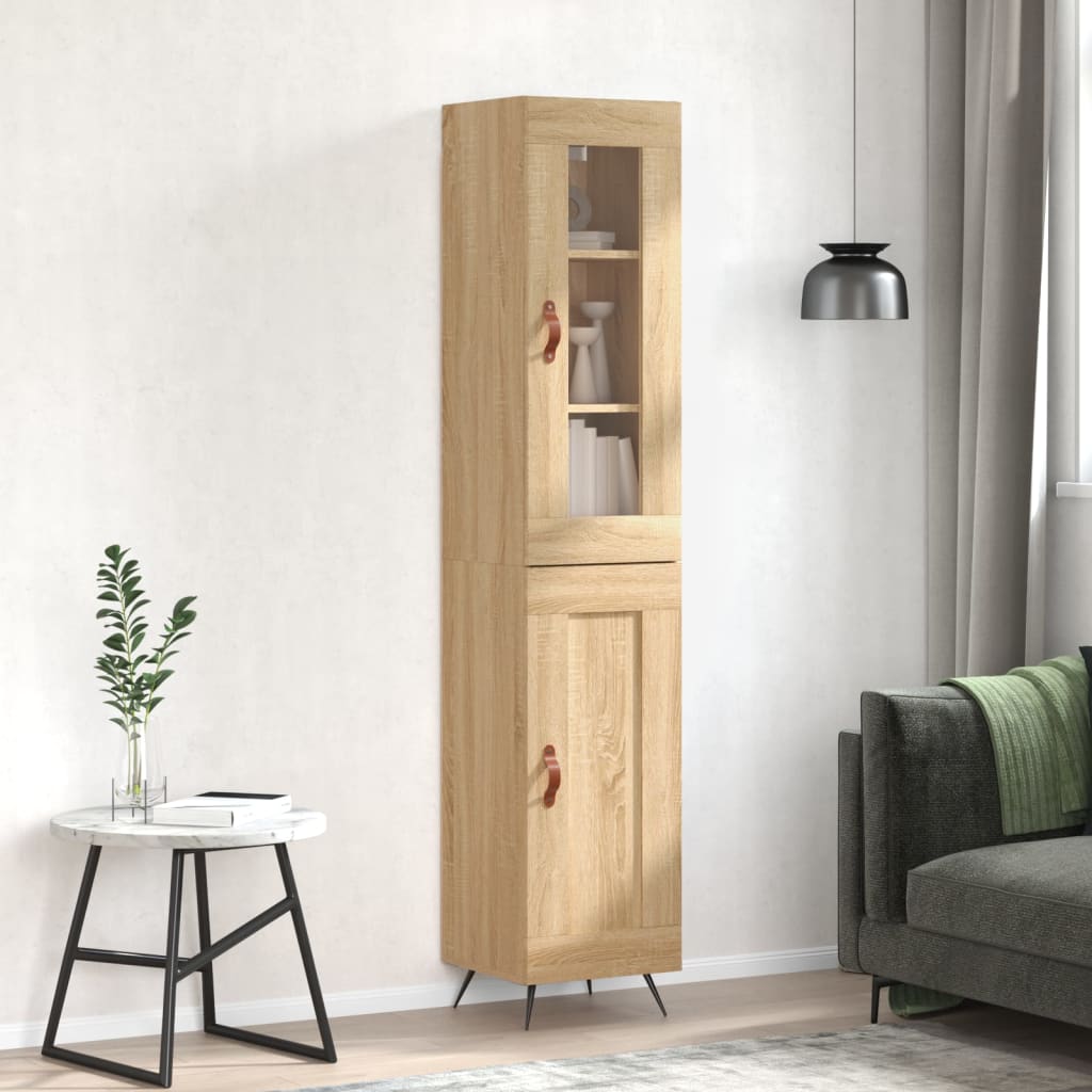 Highboard Sonoma Oak 34.5x34x180 cm Engineered Wood