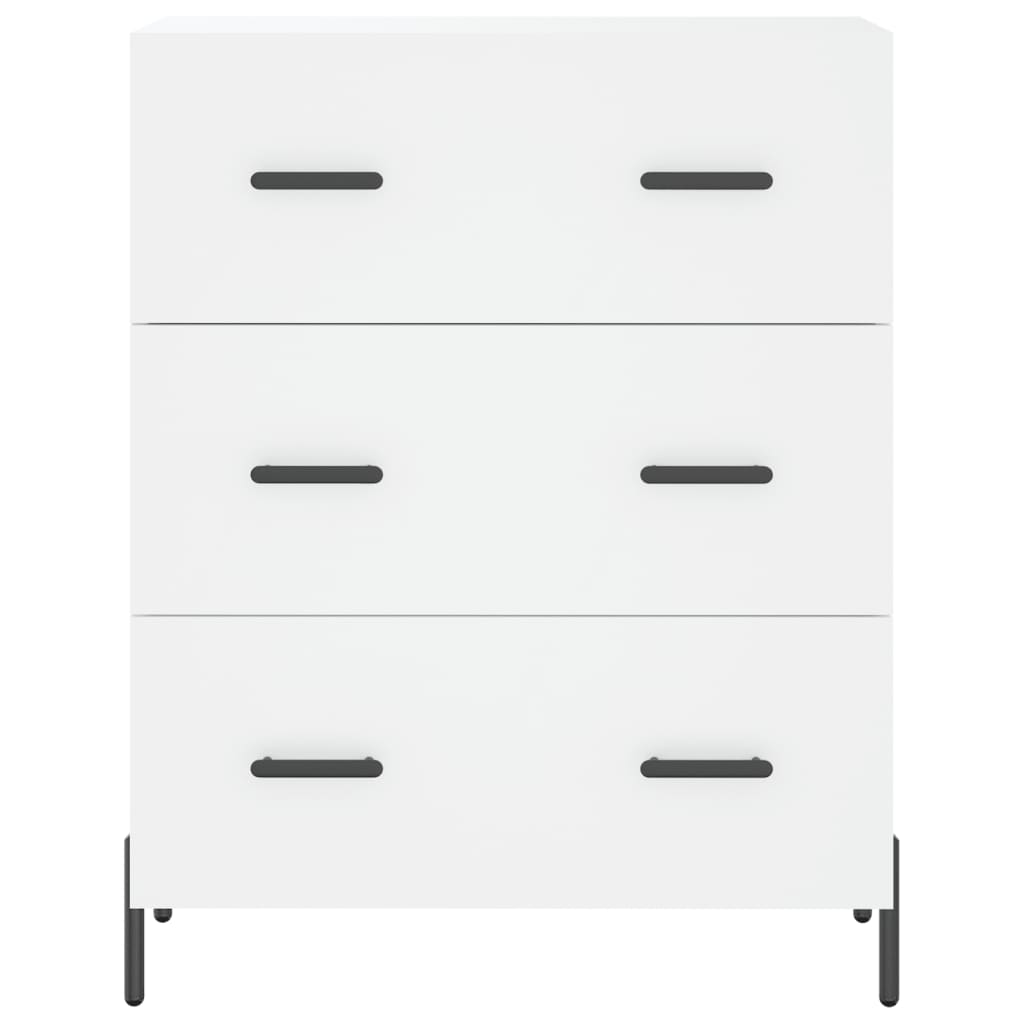 Highboard White 69.5x34x180 cm Engineered Wood