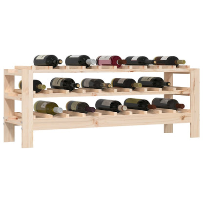 Wine Rack 109.5x30x42 cm Solid Wood Pine