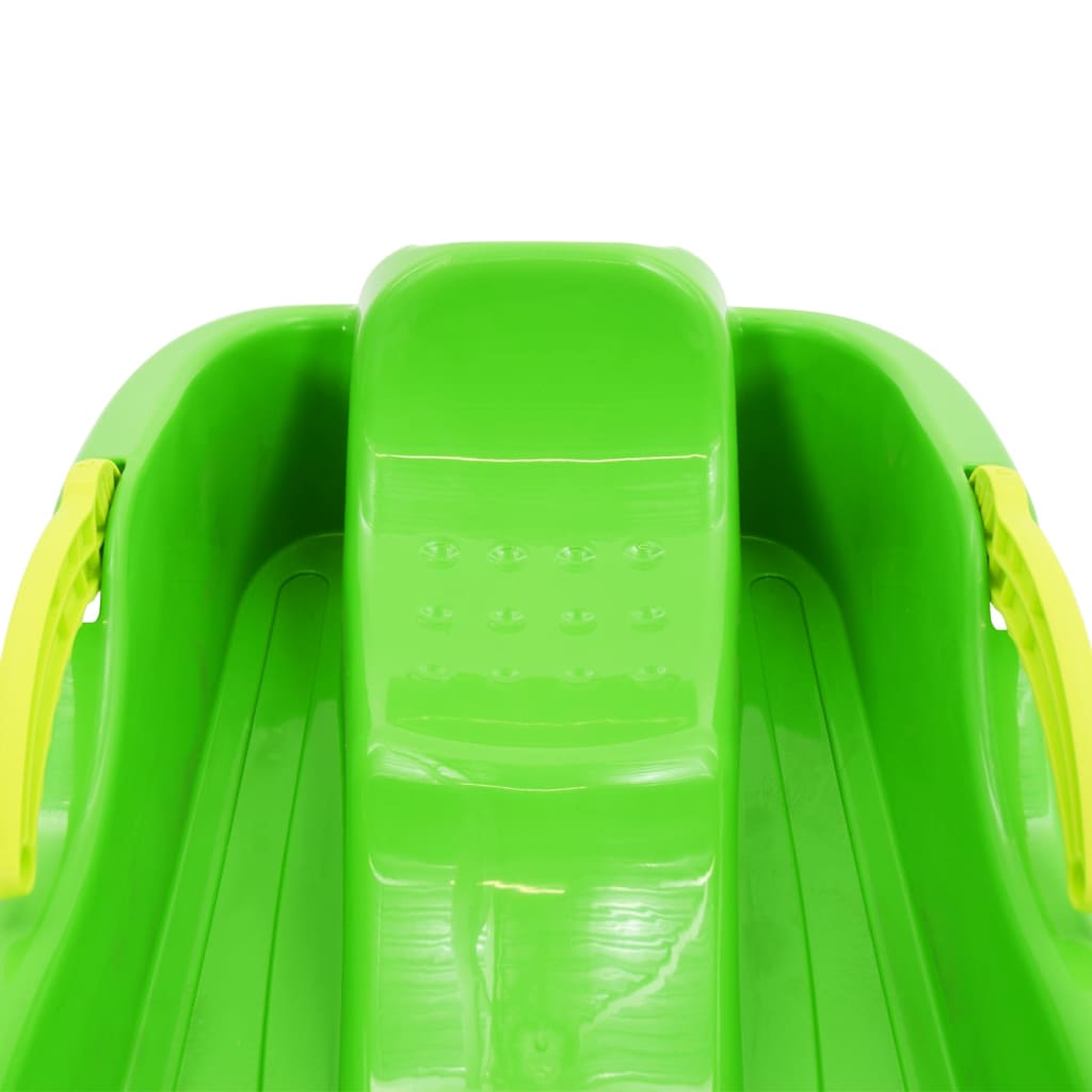 Sledge with Brakes Green 87x40x18 cm Polypropylene