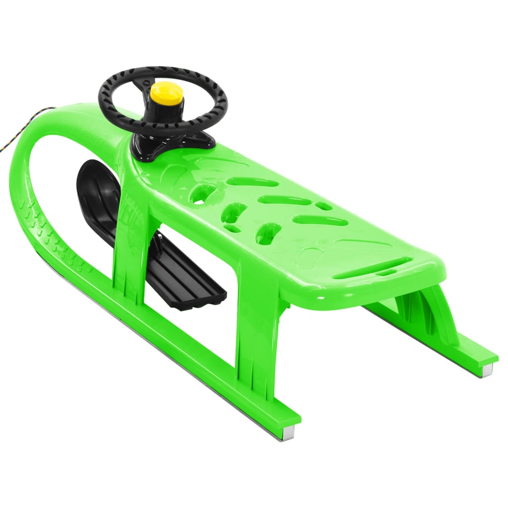 Sledge with Wheel Green 102.5x40x23 cm Polypropylene