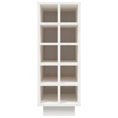 Wine Cabinet White 23x34x61 cm Solid Wood Pine