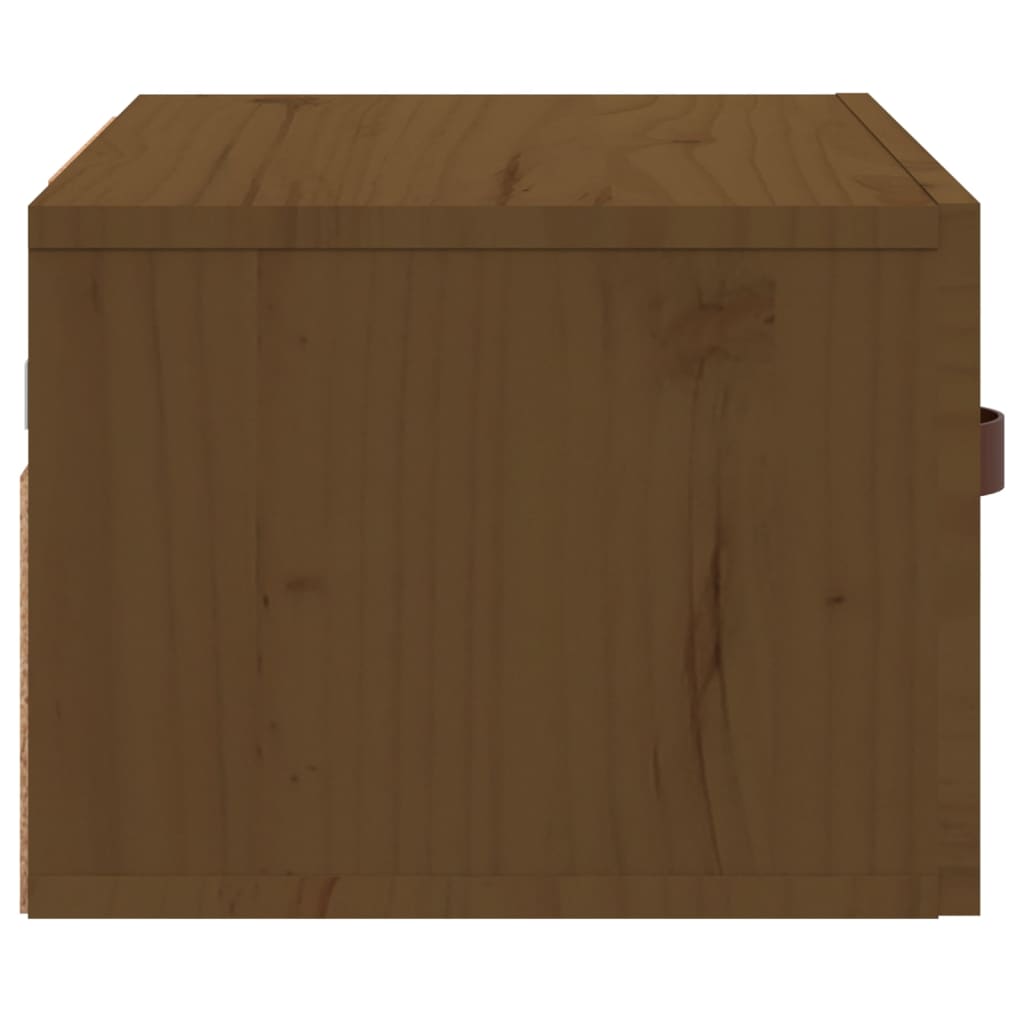 Wall-mounted Bedside Cabinet Honey Brown 40x29.5x22 cm