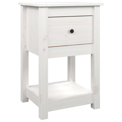 Bedside Cabinets 2 pcs White 40x35x61.5 cm Solid Wood Pine