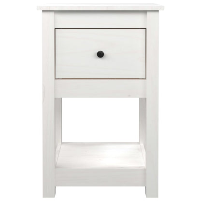 Bedside Cabinets 2 pcs White 40x35x61.5 cm Solid Wood Pine