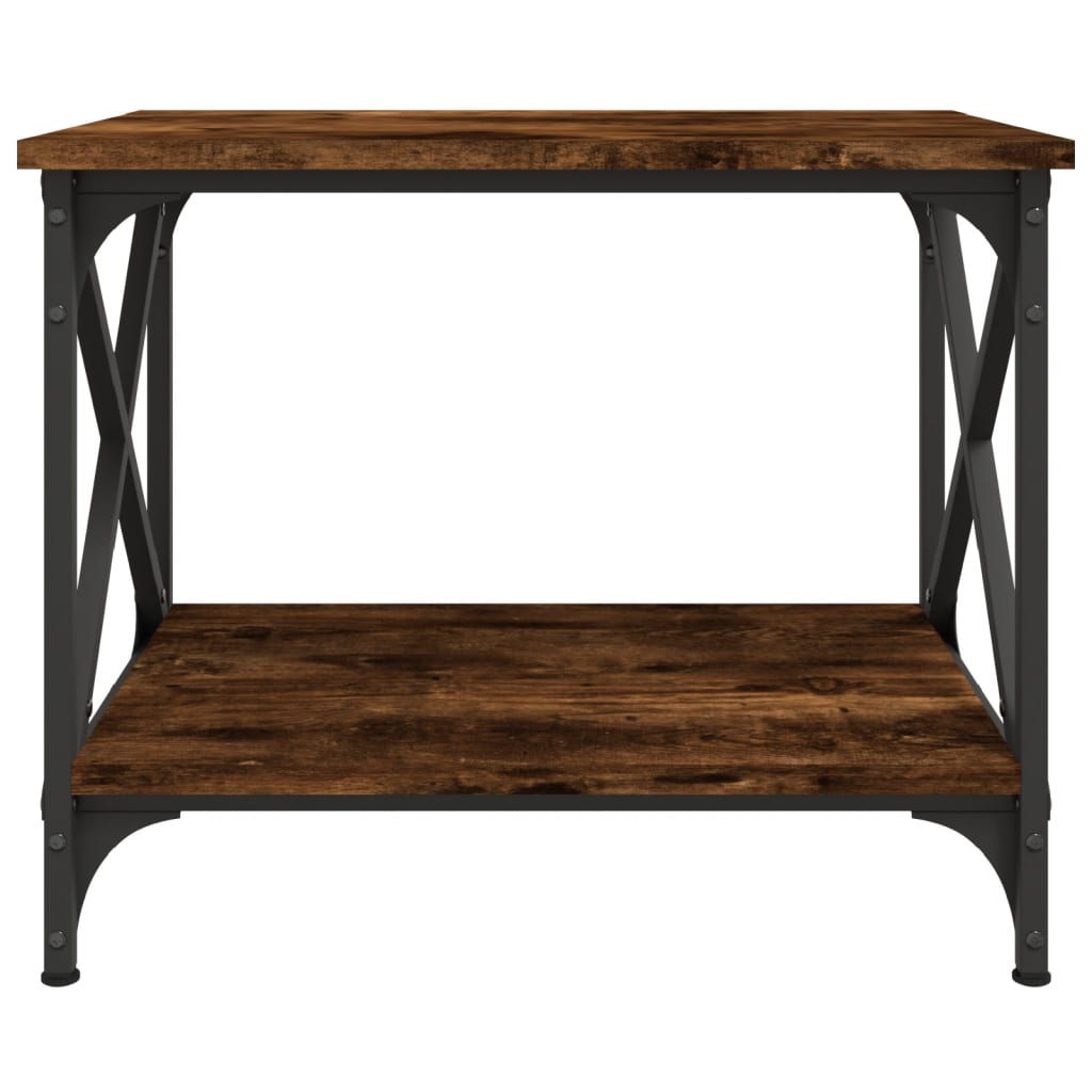 Side Table Smoked Oak 55x38x45 cm Engineered Wood