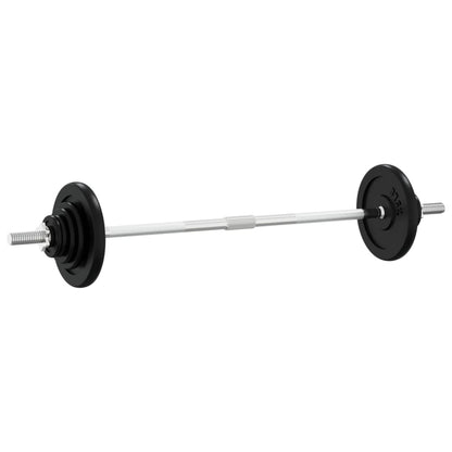 Barbell with Plates 60 kg Cast Iron