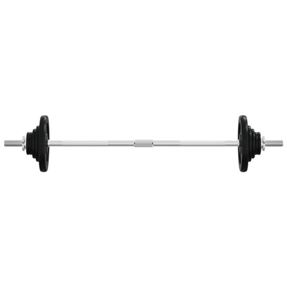 Barbell with Plates 90 kg Cast Iron