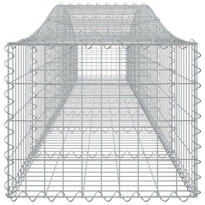 Arched Gabion Baskets 8 pcs 400x50x40/60 cm Galvanised Iron