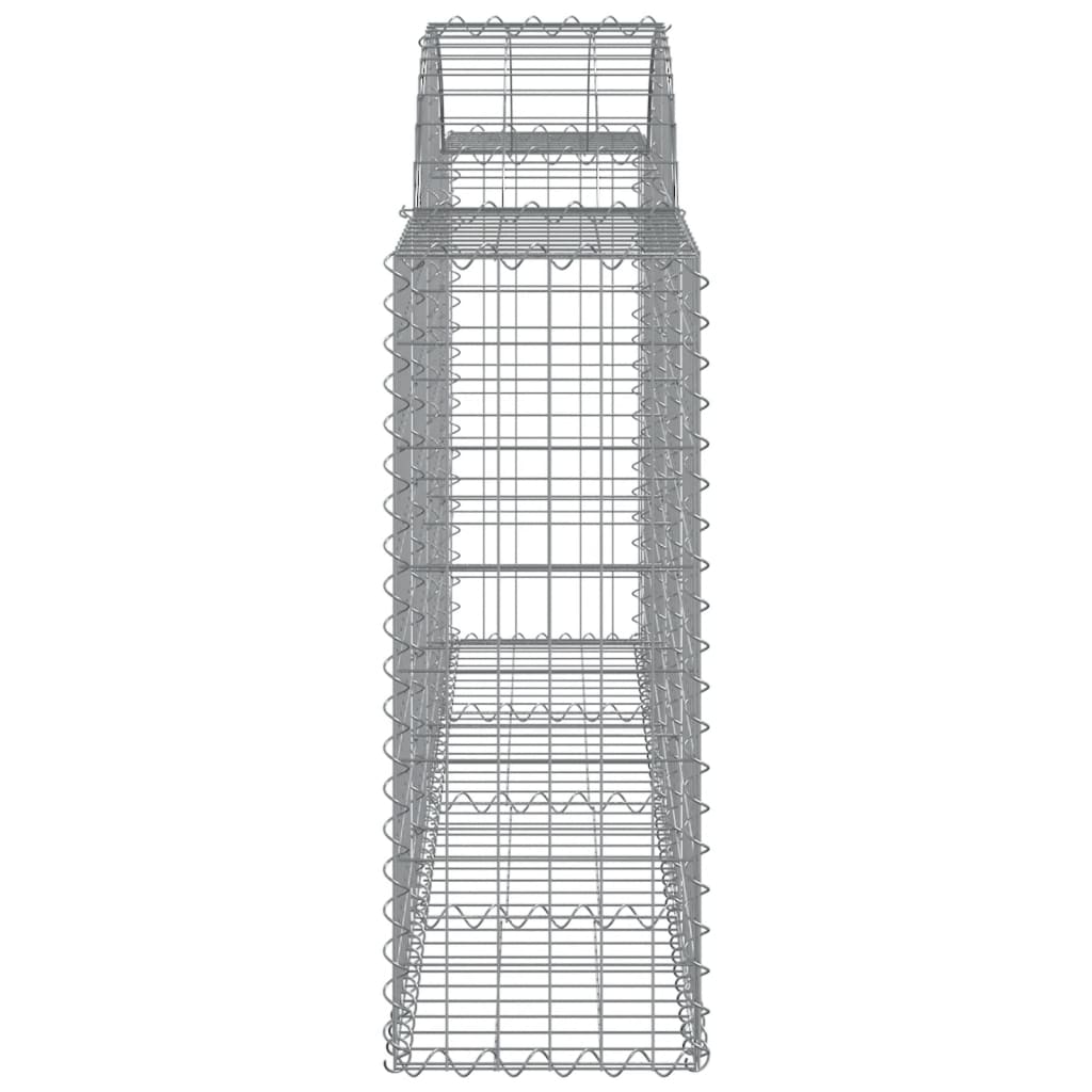 Arched Gabion Baskets 13 pcs 200x30x80/100 cm Galvanised Iron