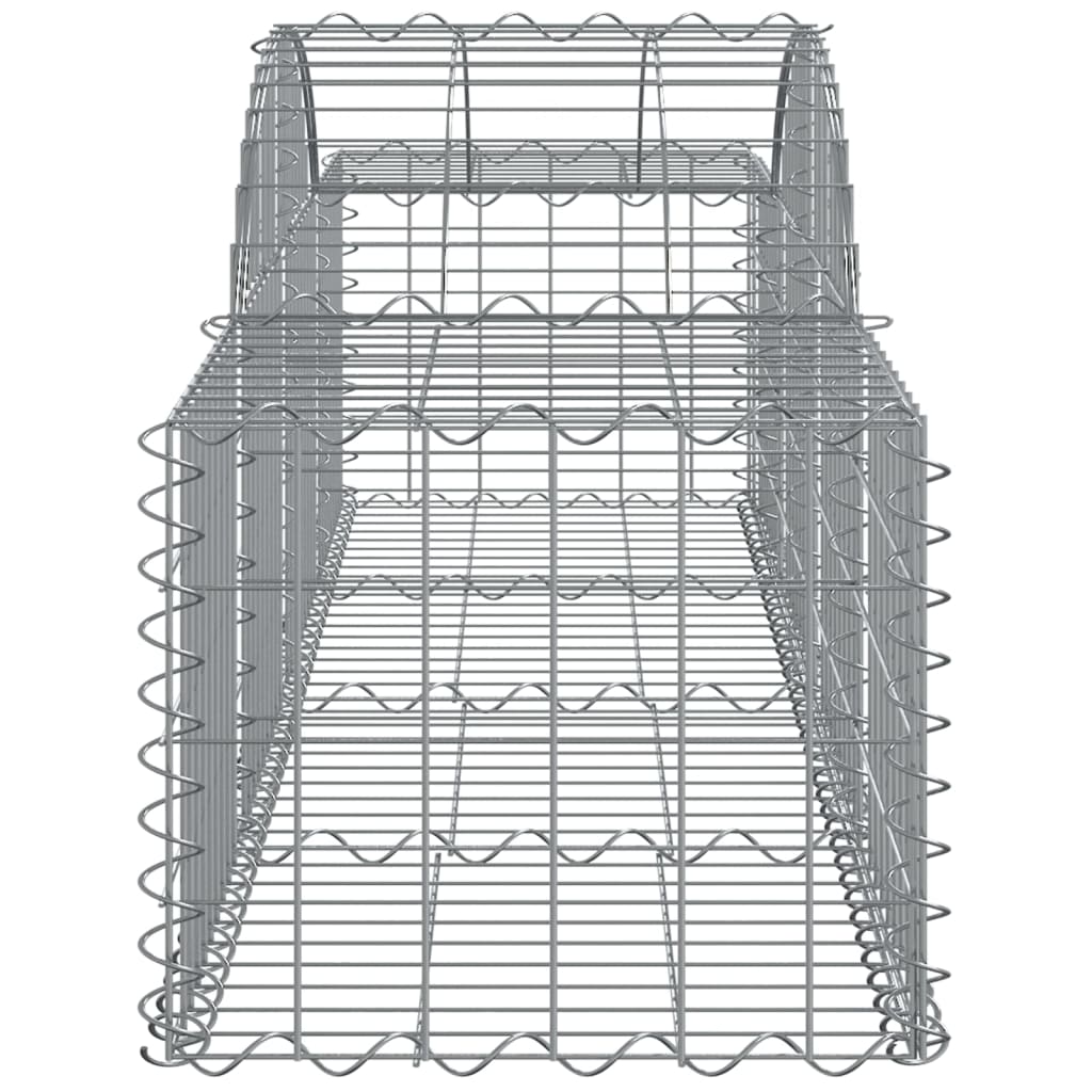 Arched Gabion Baskets 11 pcs 200x50x40/60 cm Galvanised Iron