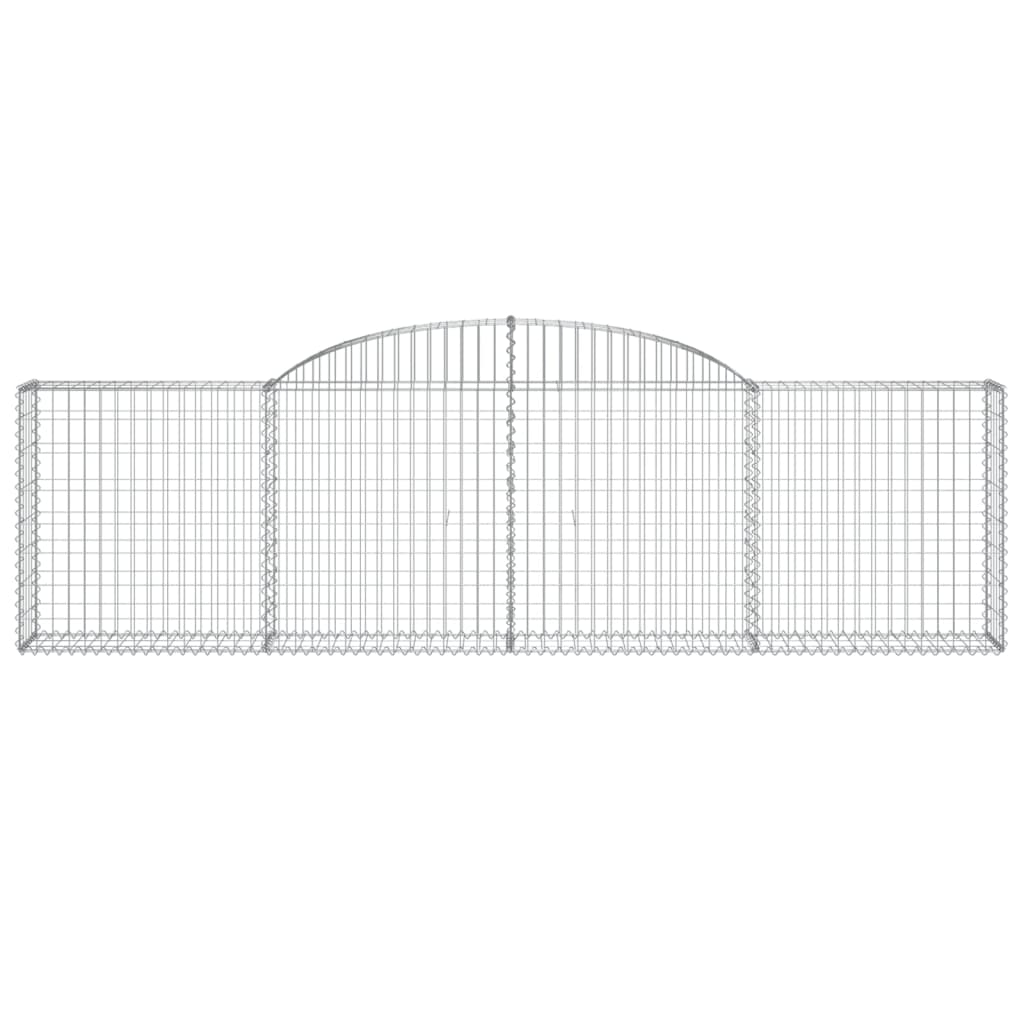 Arched Gabion Baskets 25 pcs 300x30x80/100 cm Galvanised Iron