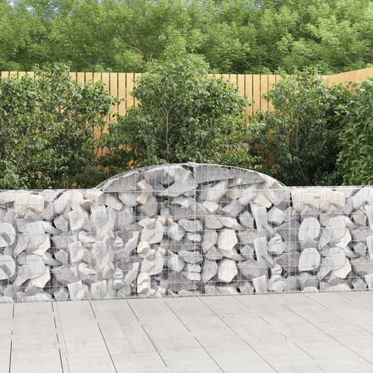 Arched Gabion Baskets 25 pcs 300x30x80/100 cm Galvanised Iron