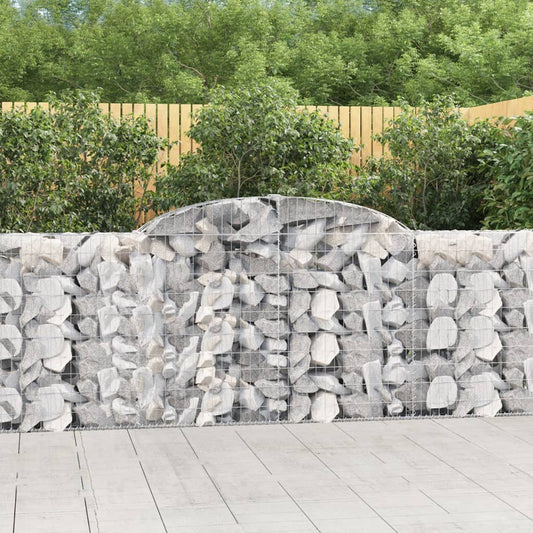 Arched Gabion Baskets 25 pcs 300x30x100/120 cm Galvanised Iron