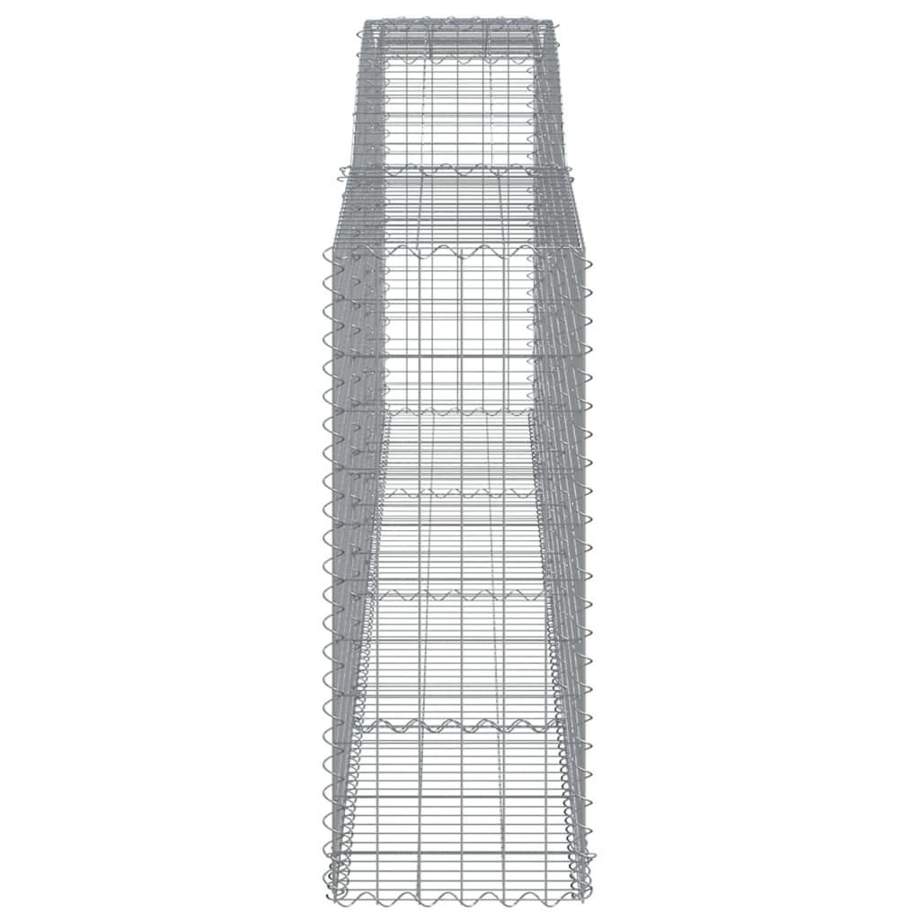 Arched Gabion Baskets 8 pcs 400x50x120/140 cm Galvanised Iron