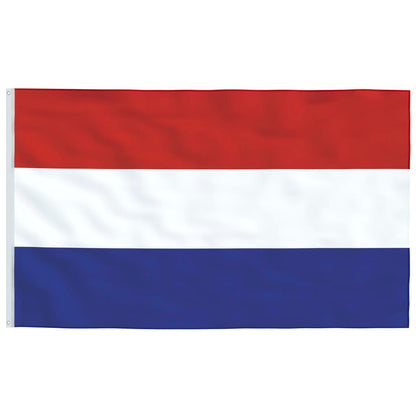 Netherlands Flag and Pole 6.23 m Aluminium