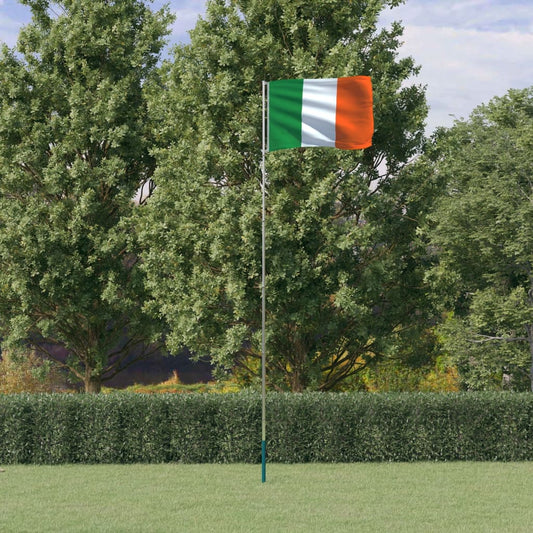 Ireland Flag and Pole 5.55 m Aluminium