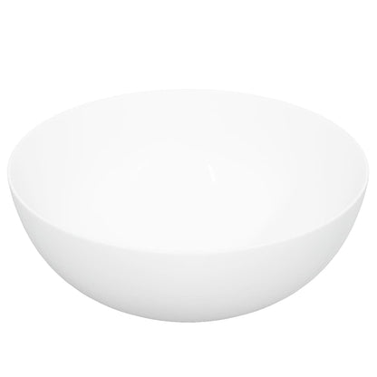 Wash Basin White 36x15 cm Ceramic Round