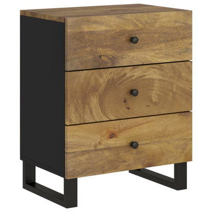 Bedside Cabinet 50x33x62 cm Solid Wood Mango&Engineered Wood