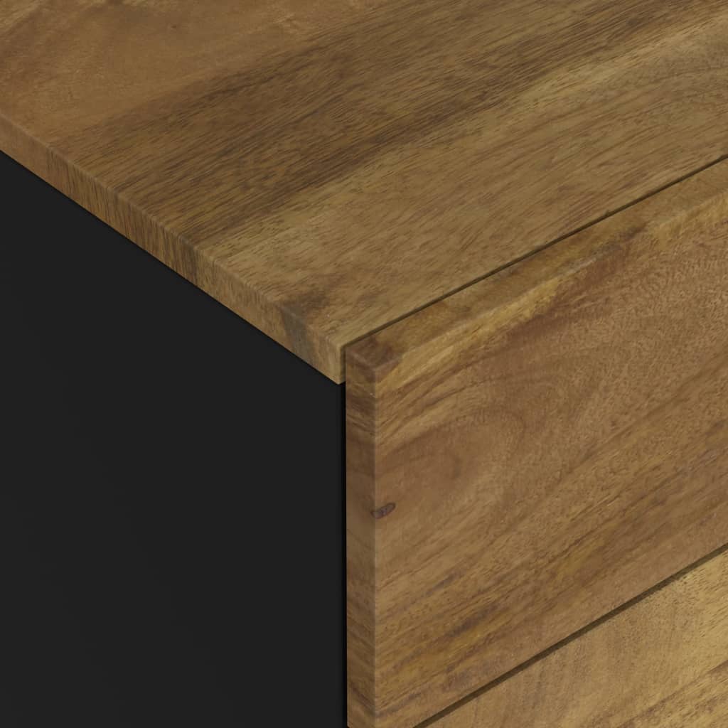 Bedside Cabinet 50x33x62 cm Solid Wood Mango&Engineered Wood