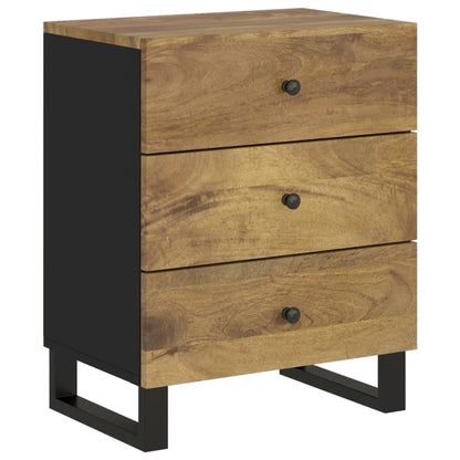 Bedside Cabinet 50x33x62 cm Solid Wood Mango&Engineered Wood