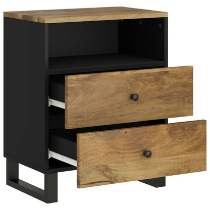 Bedside Cabinet 50x33x62 cm Solid Wood Mango&Engineered Wood