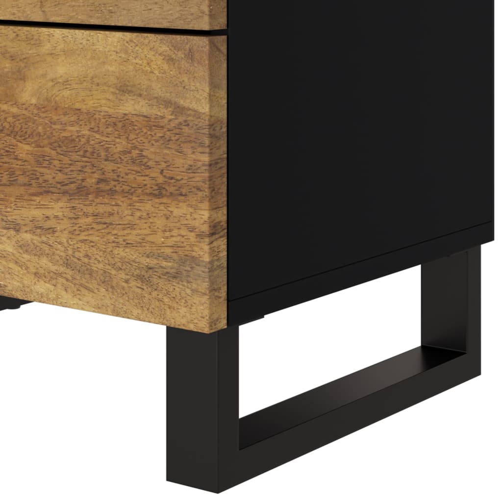 Bedside Cabinet 50x33x62 cm Solid Wood Mango&Engineered Wood