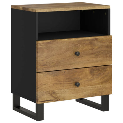 Bedside Cabinet 50x33x62 cm Solid Wood Mango&Engineered Wood