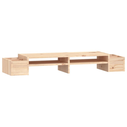 Monitor Stand 100x27.5x15 cm Solid Wood Pine