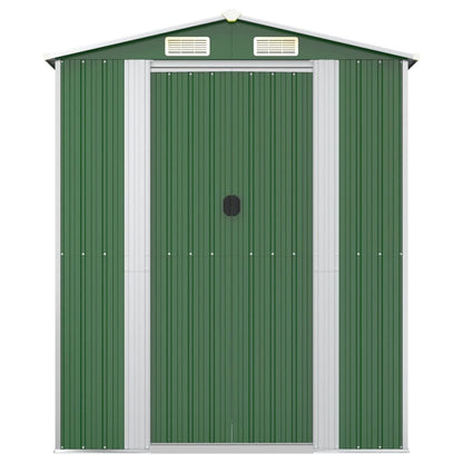 Garden Shed Green 192x274x223 cm Galvanised Steel