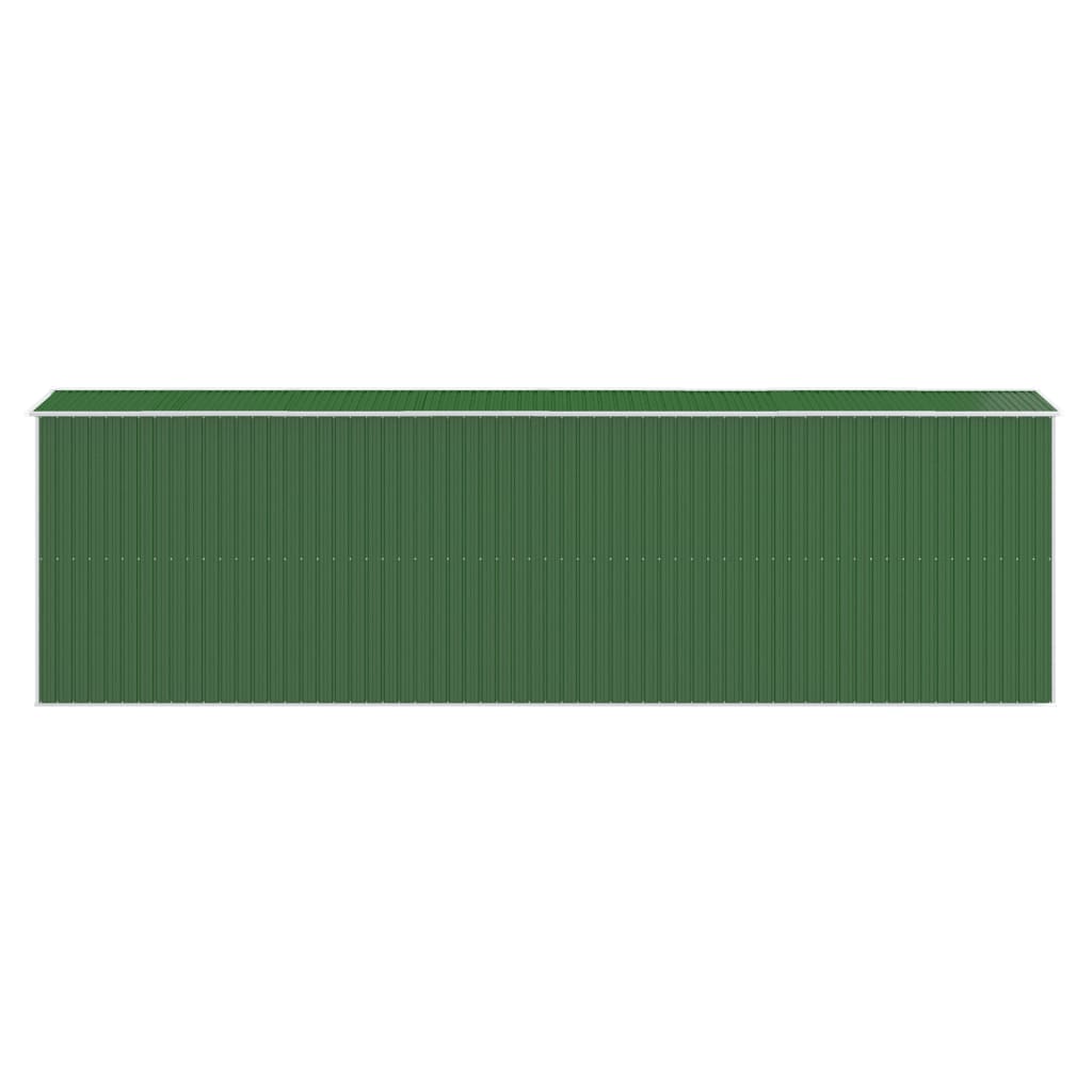 Garden Shed Green 192x606x223 cm Galvanised Steel