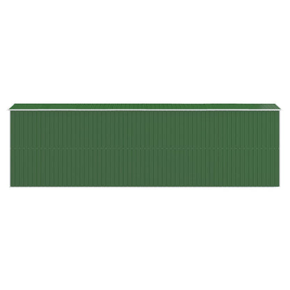 Garden Shed Green 192x606x223 cm Galvanised Steel