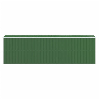 Garden Shed Green 192x689x223 cm Galvanised Steel