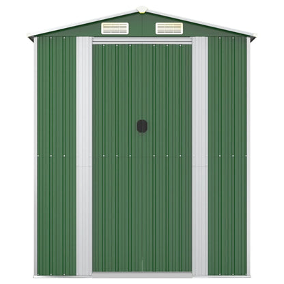 Garden Shed Green 192x855x223 cm Galvanised Steel