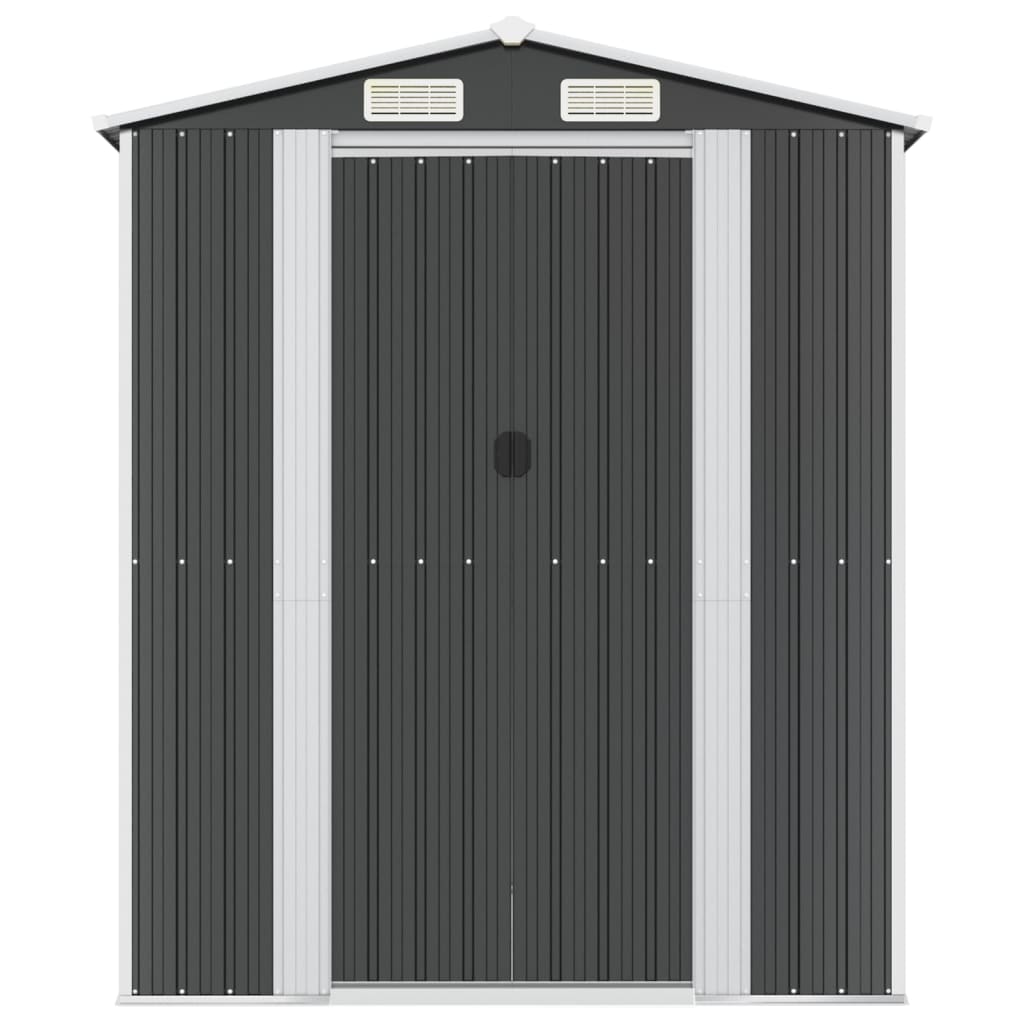 Garden Shed Anthracite 192x523x223 cm Galvanised Steel