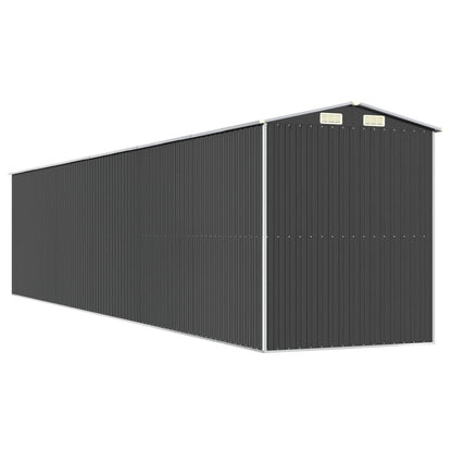 Garden Shed Anthracite 192x938x223 cm Galvanised Steel