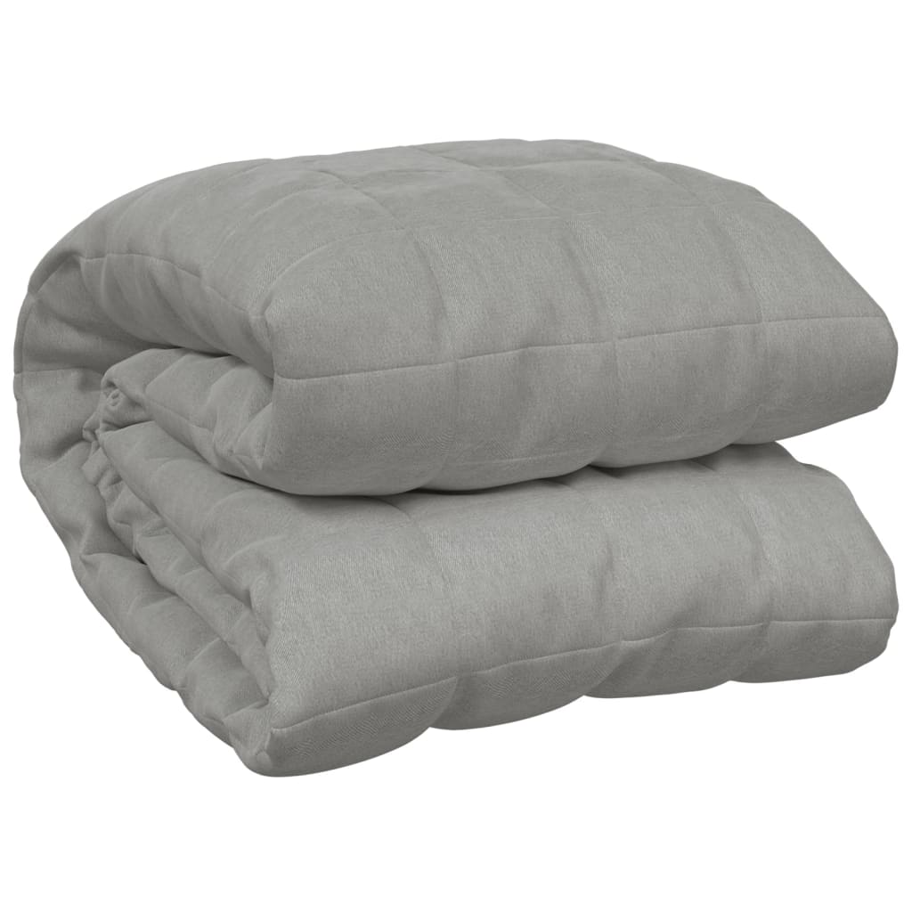 Weighted Blanket Grey 138x200 cm Single 6 kg Fabric