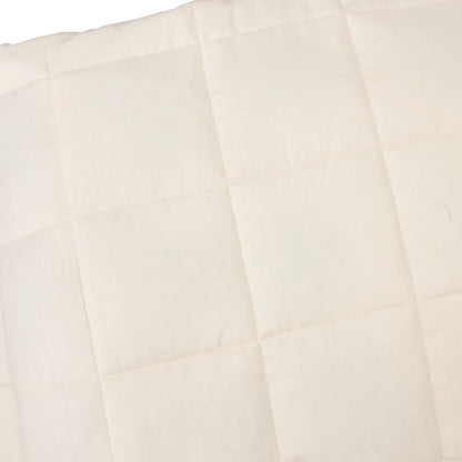 Weighted Blanket Light Cream 120x180 cm 5 kg Fabric