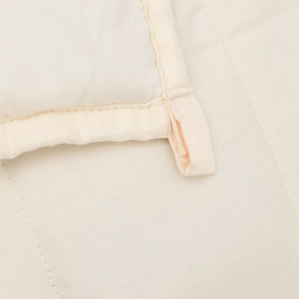 Weighted Blanket Light Cream 150x200 cm 7 kg Fabric