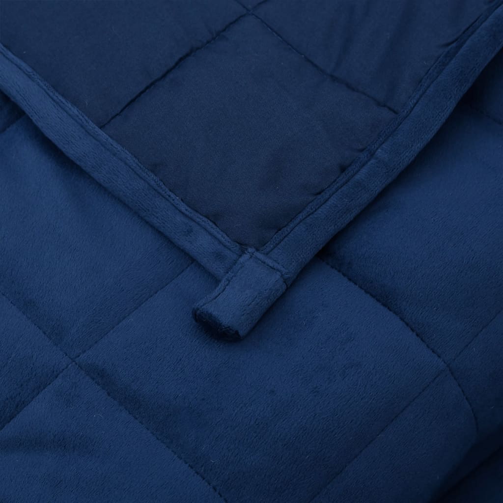 Weighted Blanket Blue 138x200 cm Single 10 kg Fabric