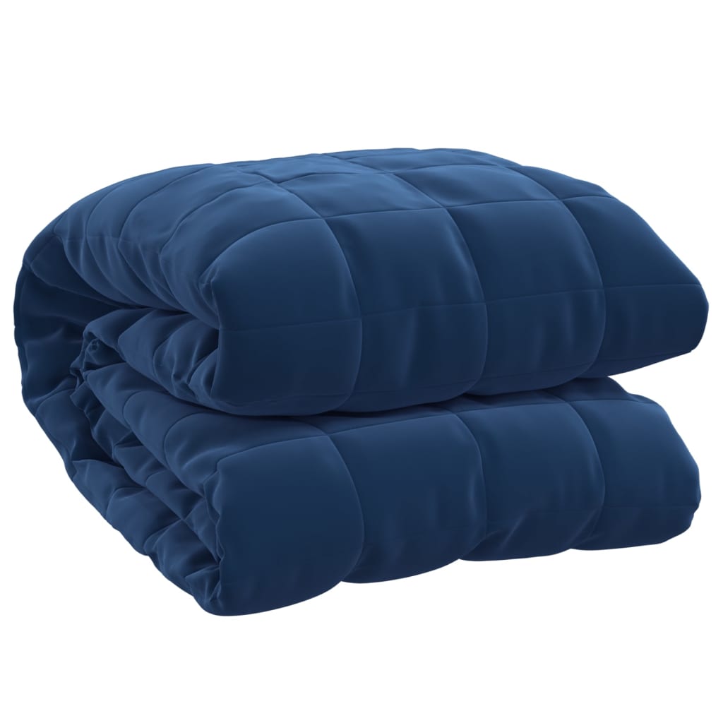 Weighted Blanket Blue 155x220 cm 7 kg Fabric