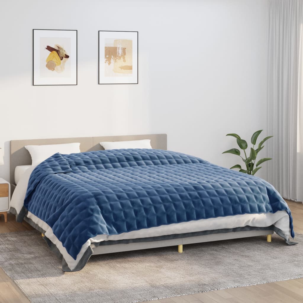 Weighted Blanket Blue 220x260 cm 11 kg Fabric