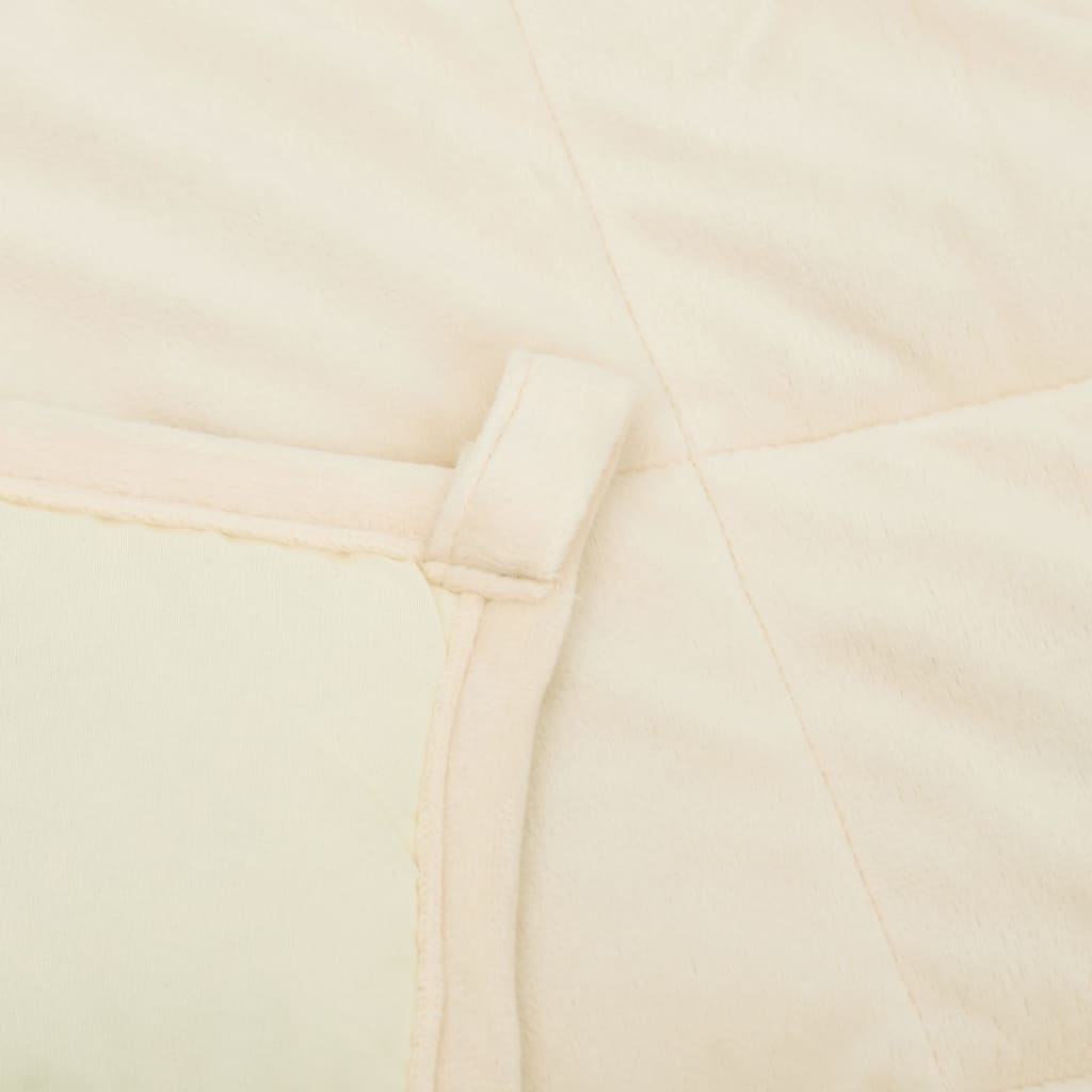 Weighted Blanket Light Cream 200x225 cm 13 kg Fabric